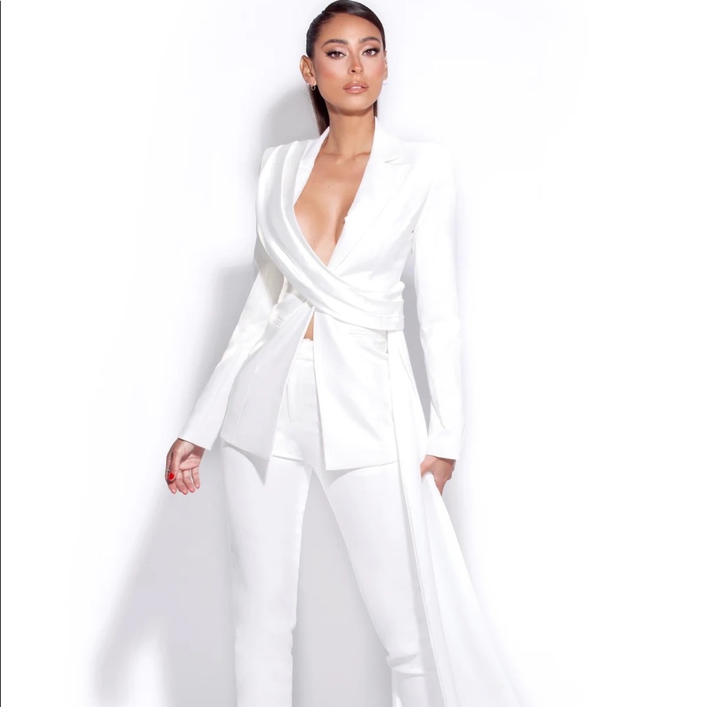 Miss Circle Draping Blazer Jacket